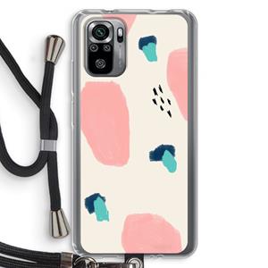 CaseCompany Monday Surprise: Xiaomi Redmi Note 10S Transparant Hoesje met koord