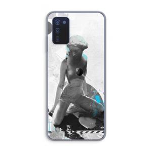 CaseCompany I will not feel a thing: Samsung Galaxy A03s Transparant Hoesje