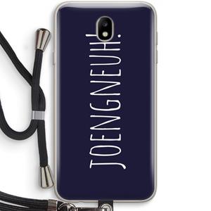 CaseCompany Joengneuh!: Samsung Galaxy J7 (2017) Transparant Hoesje met koord