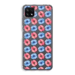 CaseCompany Klaproosjes: Samsung Galaxy A22 5G Transparant Hoesje