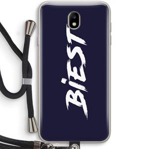 CaseCompany Biest: Samsung Galaxy J7 (2017) Transparant Hoesje met koord