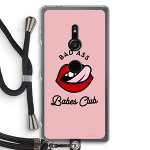 CaseCompany Badass Babes Club: Sony Xperia XZ2 Transparant Hoesje met koord