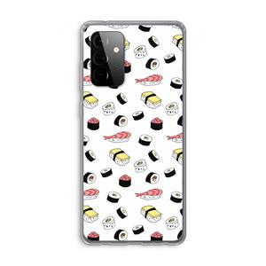 CaseCompany Sushi time: Samsung Galaxy A72 Transparant Hoesje