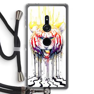 CaseCompany Fading: Sony Xperia XZ2 Transparant Hoesje met koord