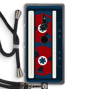 CaseCompany Here's your tape: Sony Xperia XZ2 Transparant Hoesje met koord