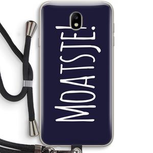 CaseCompany Moatsje!: Samsung Galaxy J7 (2017) Transparant Hoesje met koord