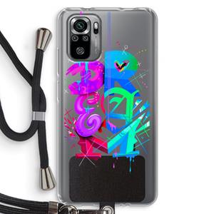 CaseCompany Dream: Xiaomi Redmi Note 10S Transparant Hoesje met koord