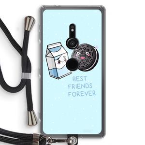 CaseCompany Best Friend Forever: Sony Xperia XZ2 Transparant Hoesje met koord