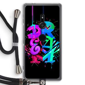 CaseCompany Dream: Sony Xperia XZ2 Transparant Hoesje met koord