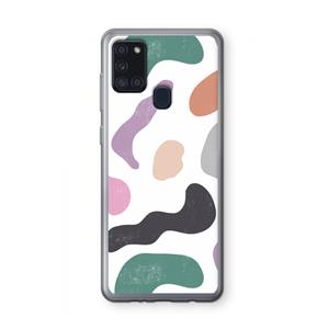 CaseCompany Memphis Shapes: Samsung Galaxy A21s Transparant Hoesje