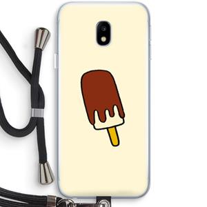 CaseCompany Frisco: Samsung Galaxy J3 (2017) Transparant Hoesje met koord