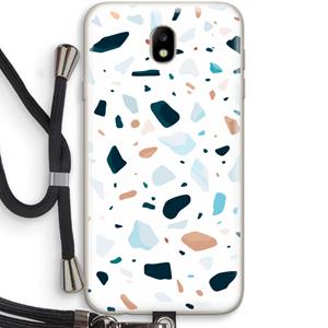 CaseCompany Terrazzo N°13: Samsung Galaxy J7 (2017) Transparant Hoesje met koord