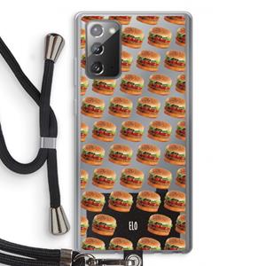 CaseCompany Giants: Samsung Galaxy Note 20 / Note 20 5G Transparant Hoesje met koord