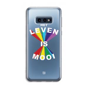 CaseCompany Het Leven Is Mooi: Samsung Galaxy S10e Transparant Hoesje