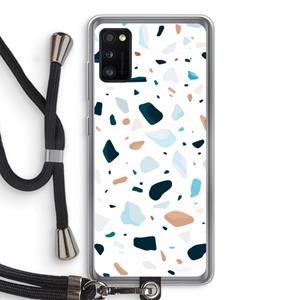 CaseCompany Terrazzo N°13: Samsung Galaxy A41 Transparant Hoesje met koord