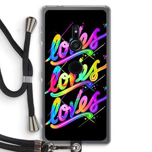 CaseCompany Loves: Sony Xperia XZ2 Transparant Hoesje met koord