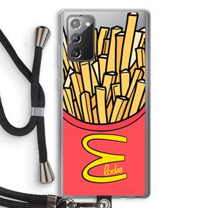 CaseCompany McElodie: Samsung Galaxy Note 20 / Note 20 5G Transparant Hoesje met koord