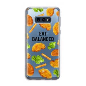 CaseCompany Eat Balanced: Samsung Galaxy S10e Transparant Hoesje