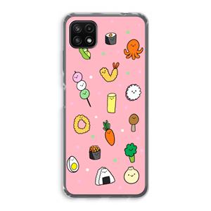 CaseCompany Happy bento friends: Samsung Galaxy A22 5G Transparant Hoesje