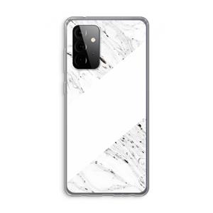 CaseCompany Biggest stripe: Samsung Galaxy A72 Transparant Hoesje