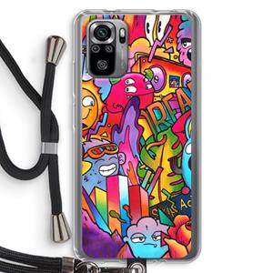 CaseCompany Dreams: Xiaomi Redmi Note 10S Transparant Hoesje met koord