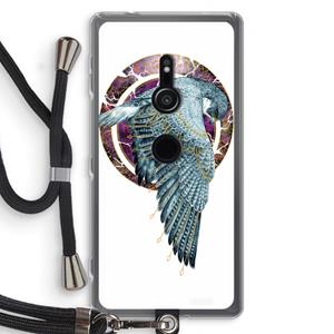 CaseCompany Golden Falcon: Sony Xperia XZ2 Transparant Hoesje met koord