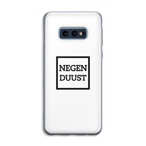 CaseCompany Negenduust vierkant: Samsung Galaxy S10e Transparant Hoesje