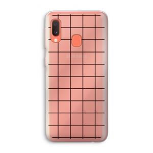 CaseCompany Rooster: Samsung Galaxy A20e Transparant Hoesje
