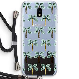 CaseCompany Paradise: Samsung Galaxy J3 (2017) Transparant Hoesje met koord