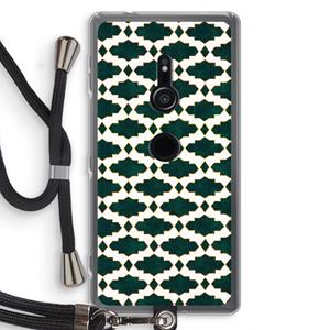 CaseCompany Moroccan tiles: Sony Xperia XZ2 Transparant Hoesje met koord