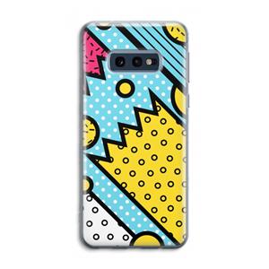 CaseCompany Pop Art #1: Samsung Galaxy S10e Transparant Hoesje