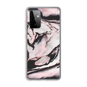 CaseCompany Roze stroom: Samsung Galaxy A72 Transparant Hoesje