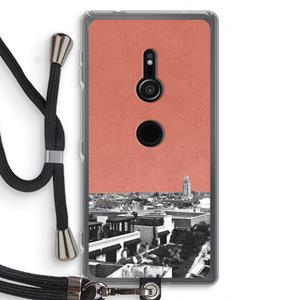 CaseCompany Marrakech Skyline : Sony Xperia XZ2 Transparant Hoesje met koord
