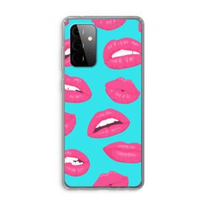 CaseCompany Bite my lip: Samsung Galaxy A72 Transparant Hoesje