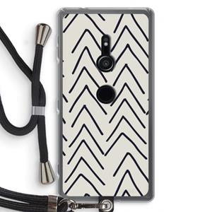 CaseCompany Marrakech Arrows: Sony Xperia XZ2 Transparant Hoesje met koord