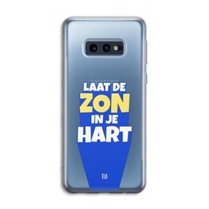 CaseCompany Laat de zon in je hart: Samsung Galaxy S10e Transparant Hoesje