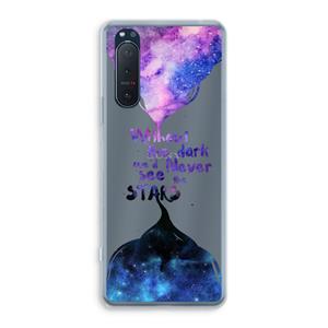 CaseCompany Stars quote: Sony Xperia 5 II Transparant Hoesje