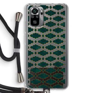 CaseCompany Moroccan tiles: Xiaomi Redmi Note 10S Transparant Hoesje met koord