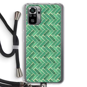 CaseCompany Moroccan tiles 2: Xiaomi Redmi Note 10S Transparant Hoesje met koord