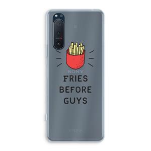 CaseCompany Fries before guys: Sony Xperia 5 II Transparant Hoesje
