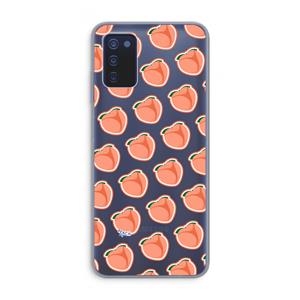 CaseCompany Just peachy: Samsung Galaxy A03s Transparant Hoesje