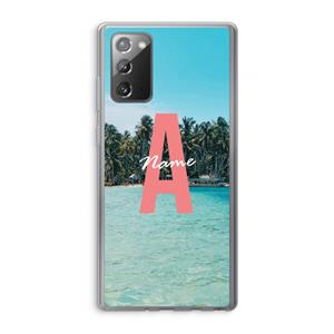 CaseCompany Pacific Dream: Samsung Galaxy Note 20 / Note 20 5G Transparant Hoesje