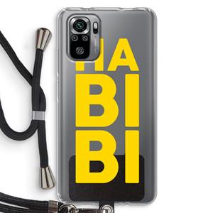 CaseCompany Habibi Majorelle : Xiaomi Redmi Note 10S Transparant Hoesje met koord