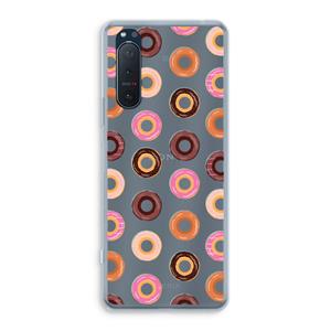 CaseCompany Donuts: Sony Xperia 5 II Transparant Hoesje