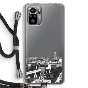 CaseCompany Marrakech Skyline : Xiaomi Redmi Note 10S Transparant Hoesje met koord