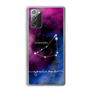 CaseCompany Sterrenbeeld - Donker: Samsung Galaxy Note 20 / Note 20 5G Transparant Hoesje
