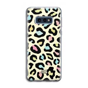 CaseCompany Leopard pattern: Samsung Galaxy S10e Transparant Hoesje