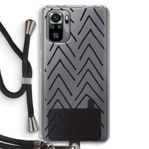 CaseCompany Marrakech Arrows: Xiaomi Redmi Note 10S Transparant Hoesje met koord