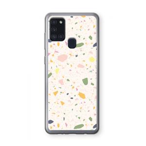 CaseCompany Terrazzo N°21: Samsung Galaxy A21s Transparant Hoesje
