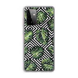 CaseCompany Geometrische jungle: Samsung Galaxy A72 Transparant Hoesje